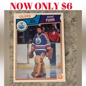 Grant Fuhr 1983/84 O-Pee-Chee Edmonton Oilers Hockey Card